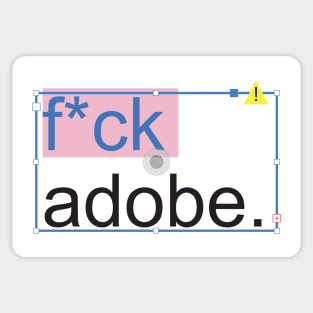 F Adobe. Sticker